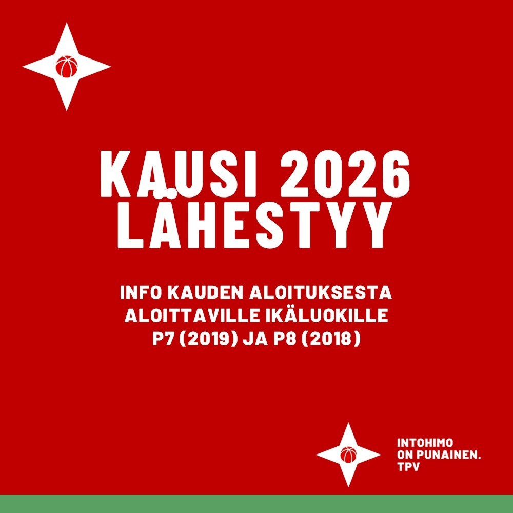 Aloittavien ikäluokkien kauden 2026 aloitusinfo