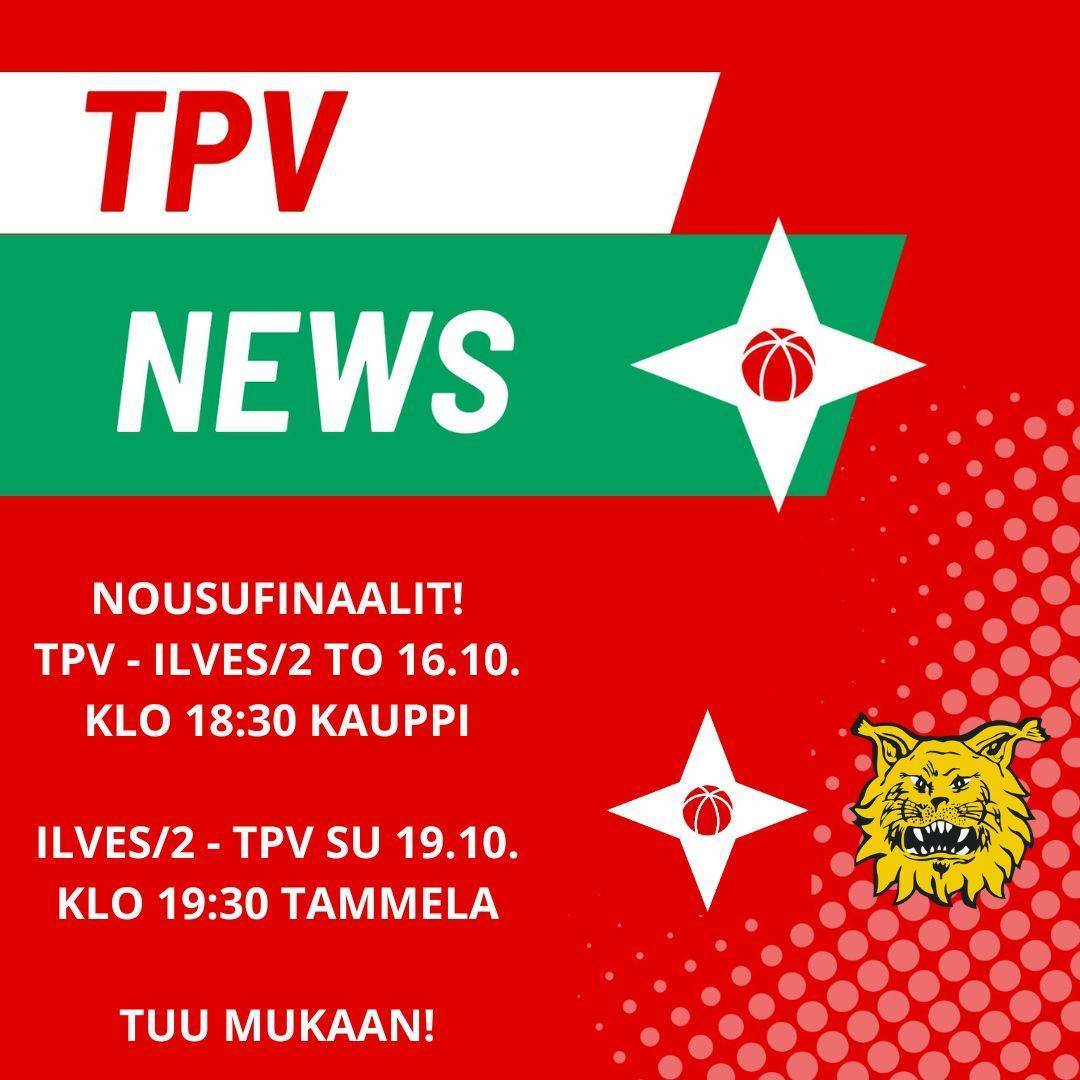 TPV ja Ilves/2 ratkaisevat Ykköseen nousijan