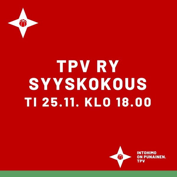 ​Tampereen Pallo-Veikot ry:n syyskokous
