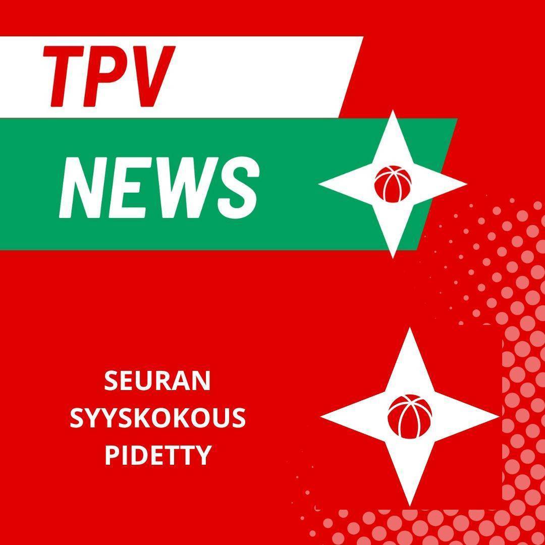 TPV:n syyskokouksessa hallitusvaihdoksia