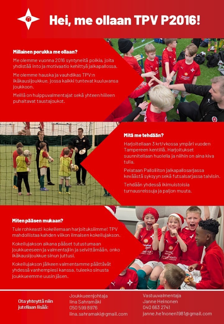 Etsimme uusia pelaajia - tuu rohkeasti tutustumaan!