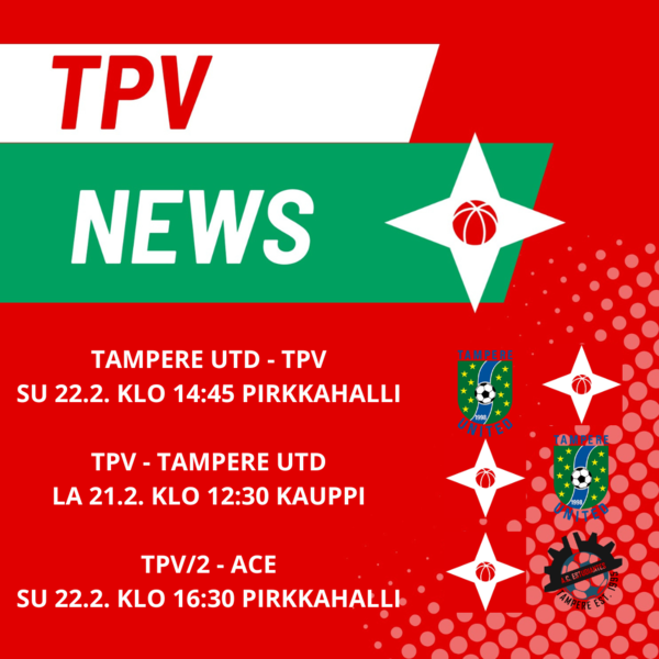 TPV:n joukkueilla harjoituspelejä viikonloppuna