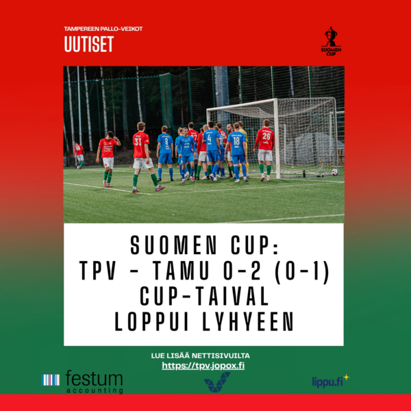 TPV putosi Suomen Cupista, fokus siirtyy Ykköseen