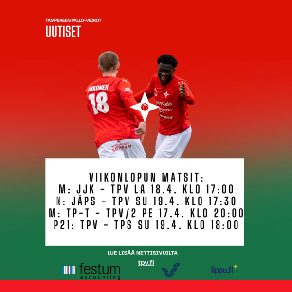 Kova viikonloppu edessä!