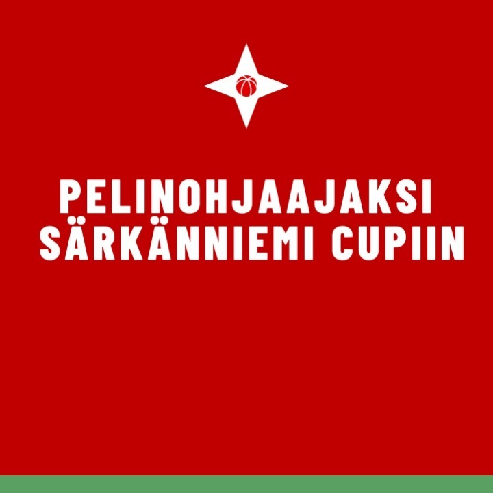 Ilmottaudu pelinohjaajaksi/tuomariksi Särkänniemi Cupiin 2026