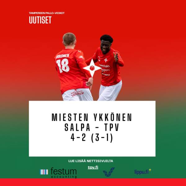 Ei tuliaisia Salosta – katse kohti Tampereen derbyä