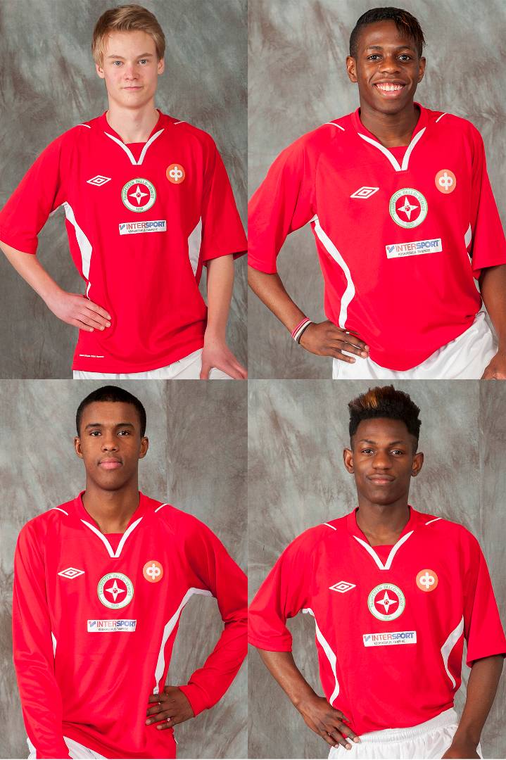 Mattila, Mohamed ja Severinot U15 Aluemaajoukkueleirille 24.6.