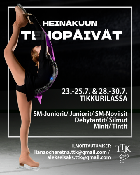 Yksinluistelijoiden heinäkuun tehopäivät - starttaa syyskausi ennakkoon!