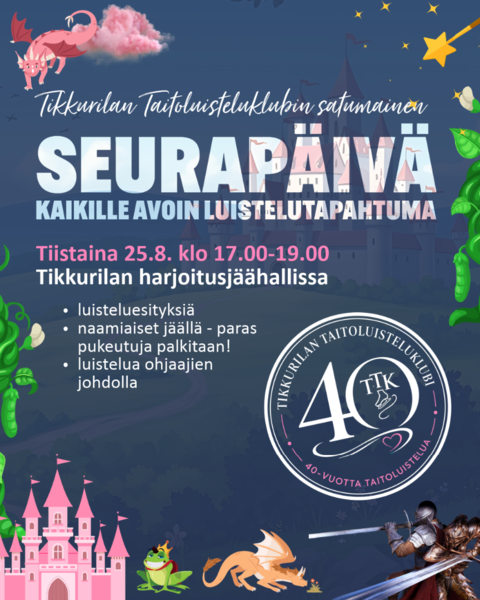 Seurapäivä 25.8. 