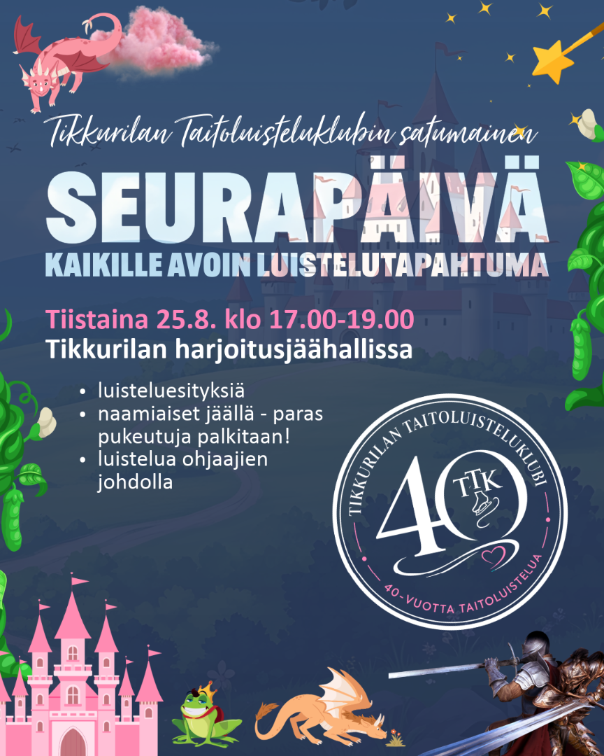 Seurapäivä 25.8. 
