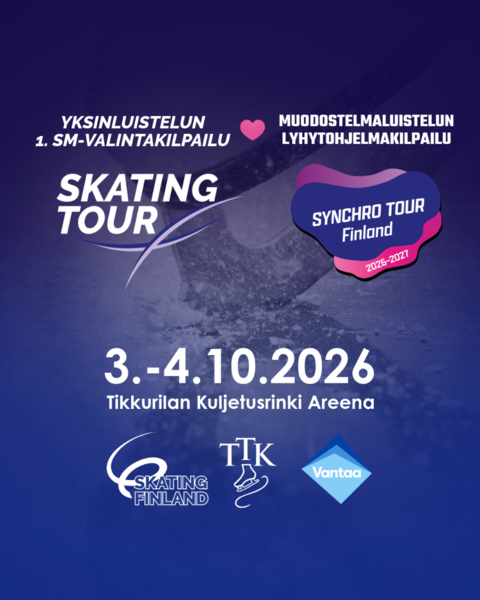 Yksinluistelun 1. SM-valintakilpailu & Muodostelmaluistelun lyhytohjelmakilpailu 2026