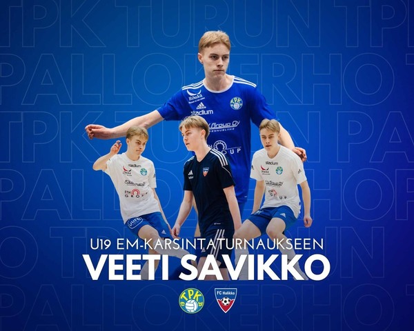 TPK:n Veeti Savikko edustamaan Suomea futsalin U19 EM-karsintaturnaukseen
