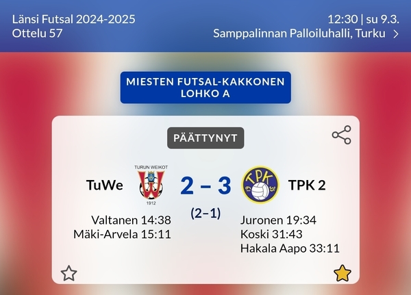 Voitolla kausi pakettiin