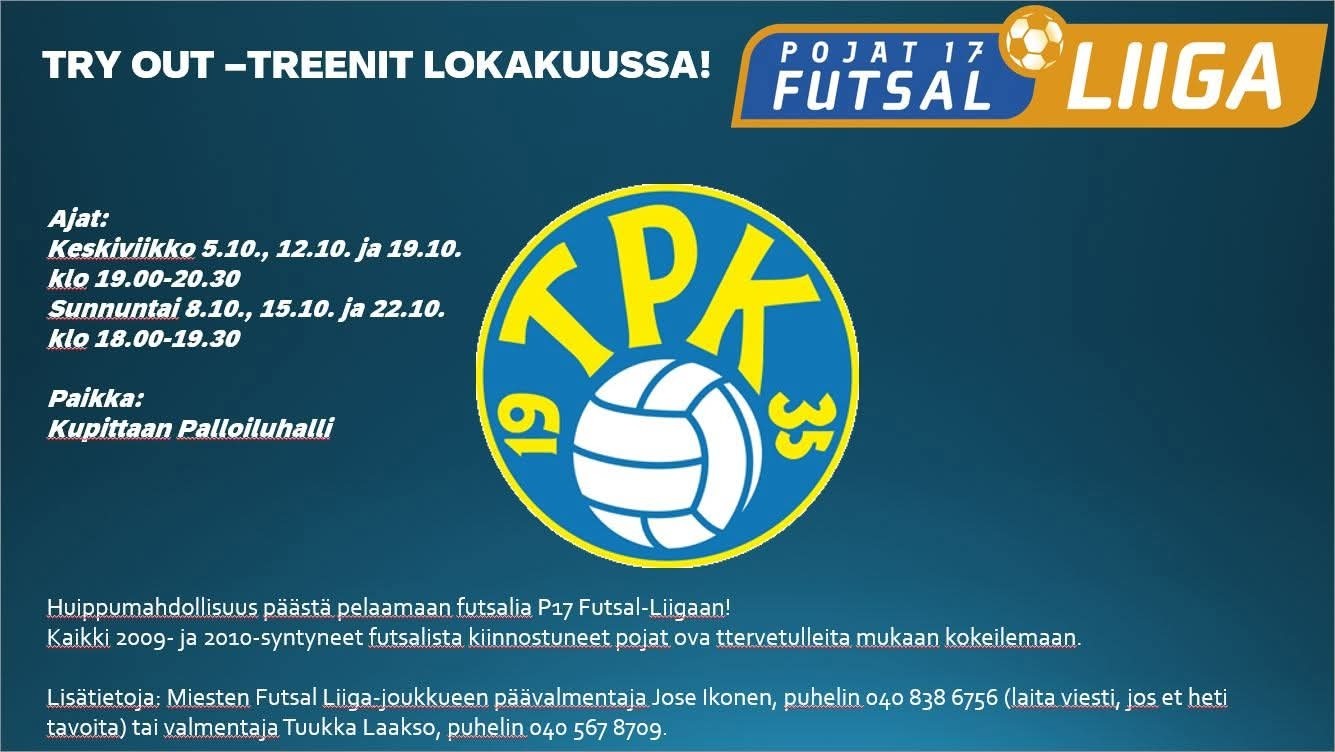 LOKAKUUN TRY OUT-TREENIT!