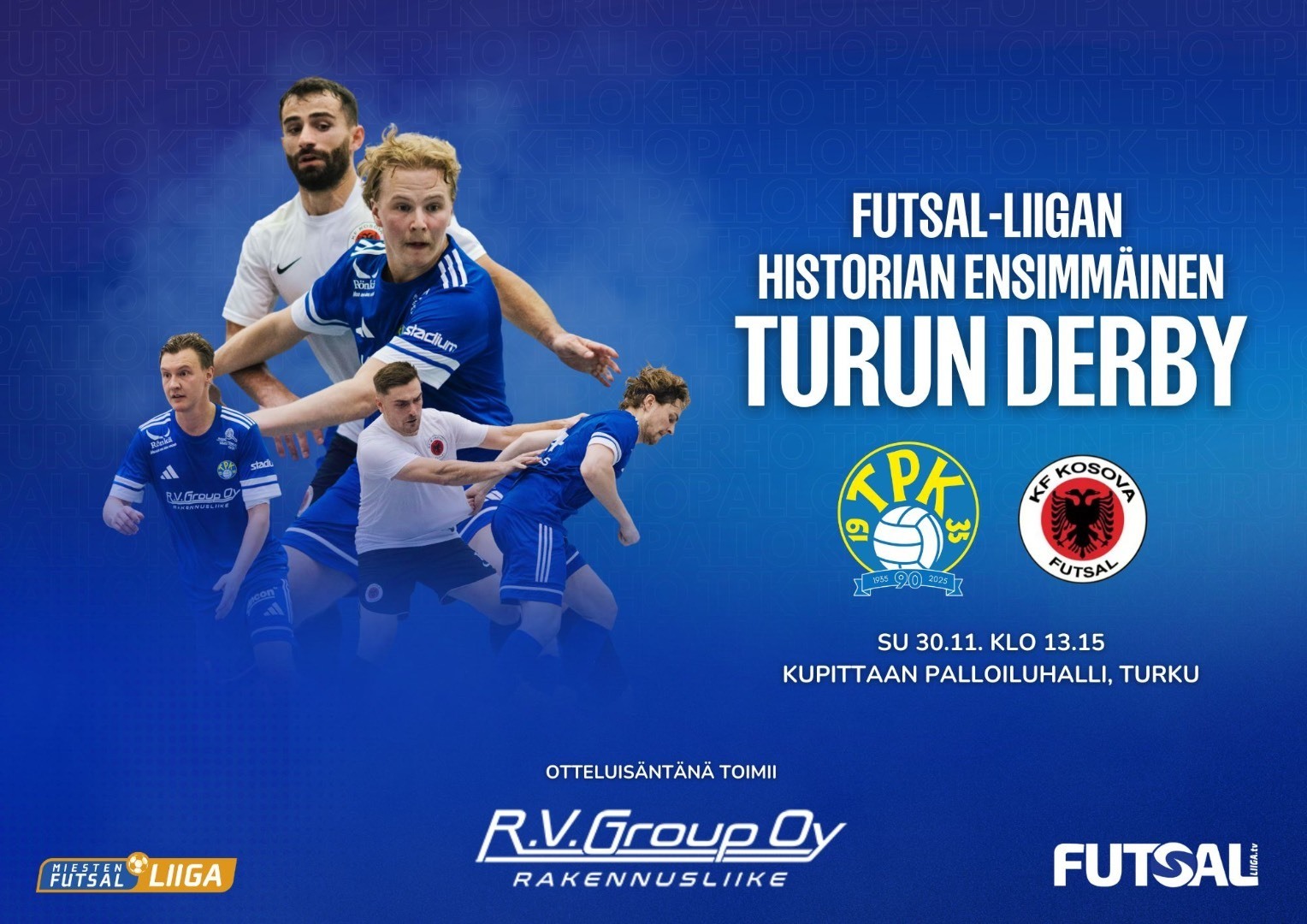 Futsal-Liigan historian ensimmäisen Turun derbyn pääsyliput nyt myynnissä