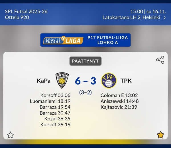 Käpylän kova koitos