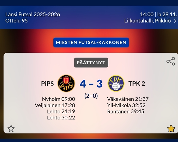 Tuhlattuja tilaisuuksia!