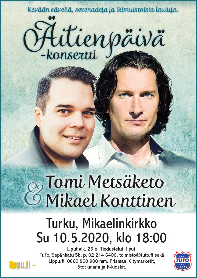 Metsäketo ja Konttinen tähdittävät äitienpäiväkonserttia