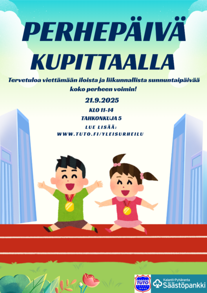 Perhepäivä Kupittaan urheiluhallissa 