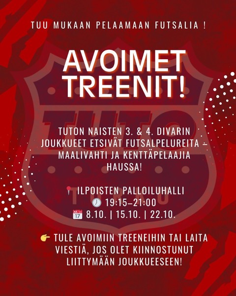 AVOIMET TREENIT!