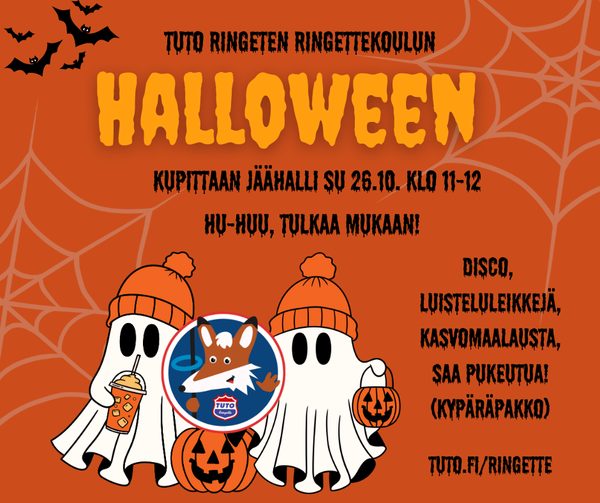 Kaikille avoin Halloween-luistelu sunnuntaina 26.10.