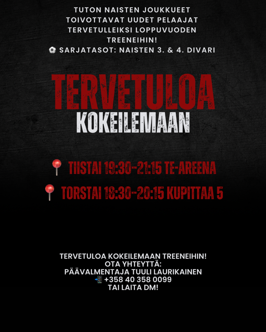 TERVETULOA KOKEILEMAAN!