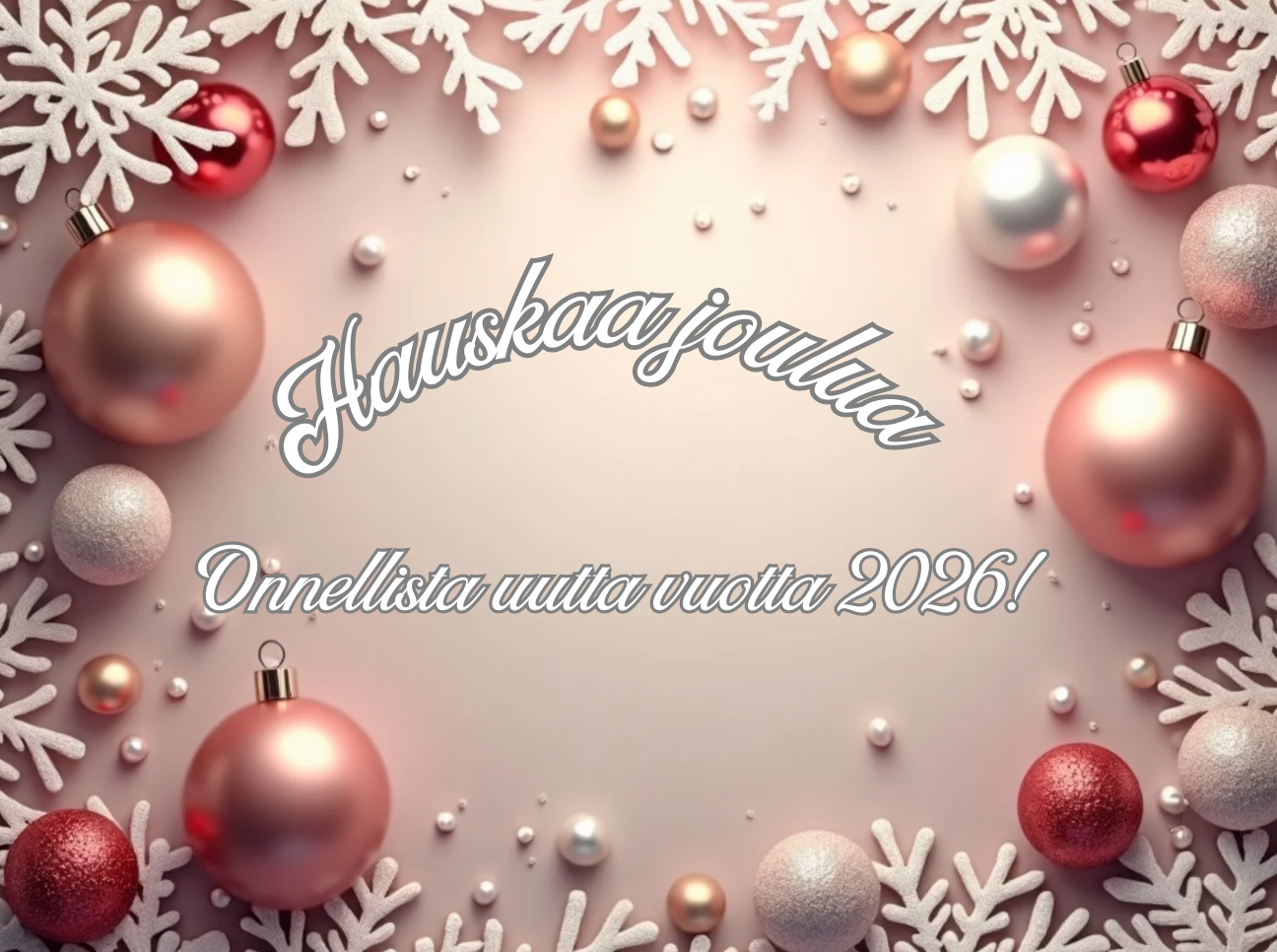 Toimisto hiljenee joulun viettoon