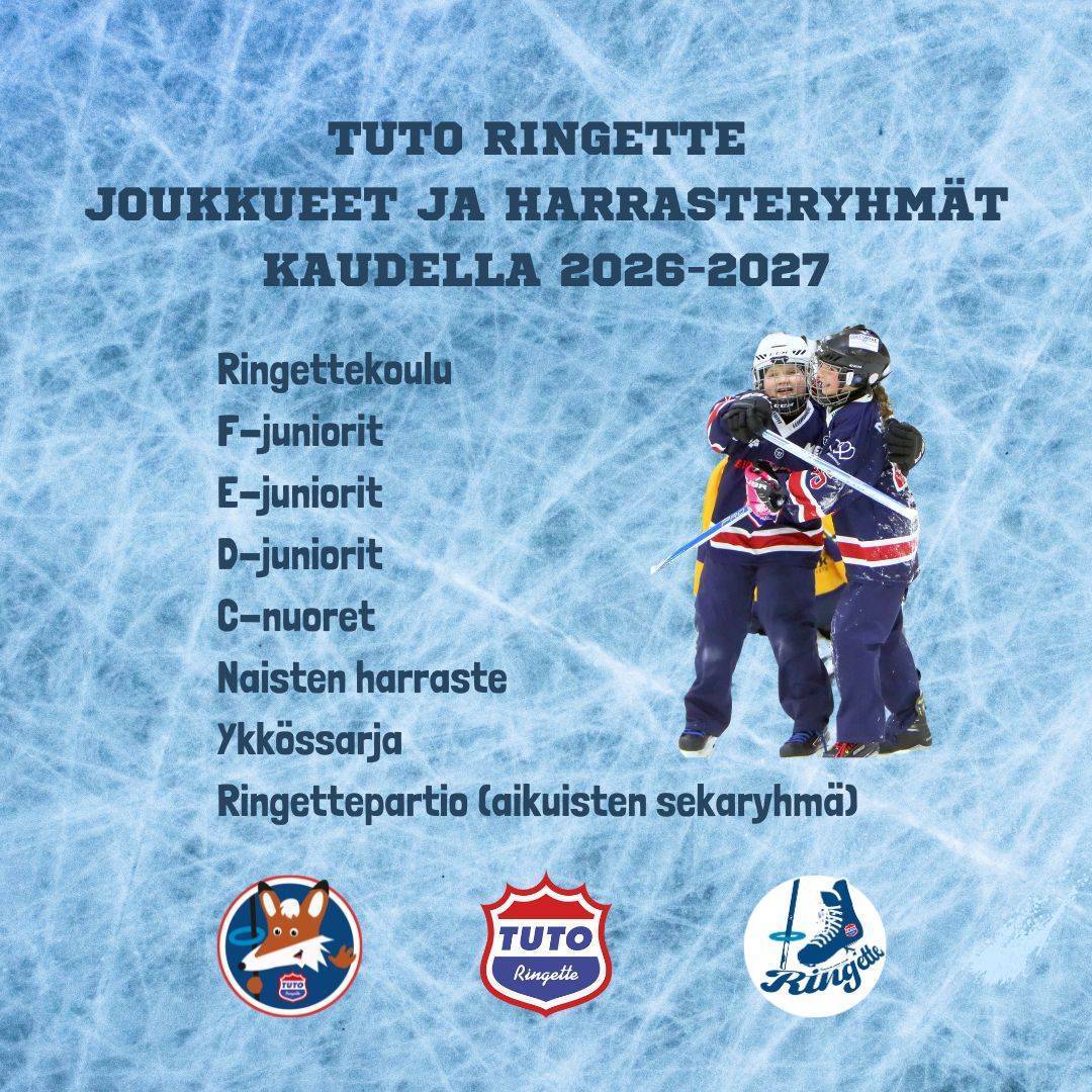 Joukkueet ja harrasteryhmät kaudella 2026-2027