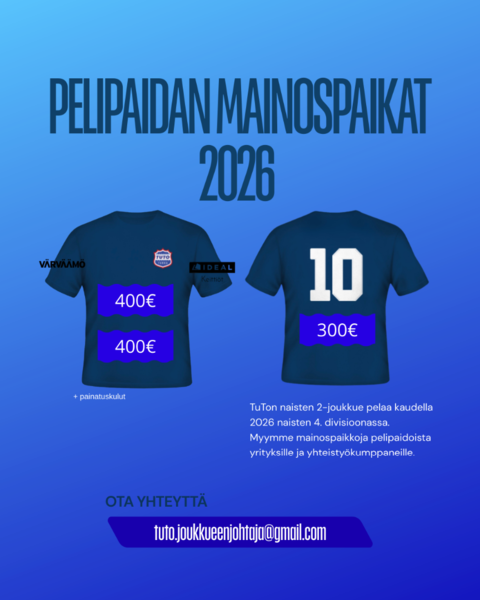 PELIPAIDAN MAINOSPAIKAT 2026