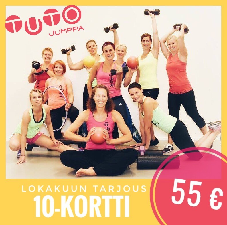 Tutojumpan 10-kortin saa nyt vielä 55 eurolla!