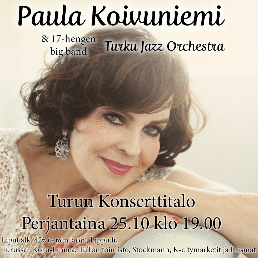 Paula Koivuniemen konsertti Turun konserttitalossa 25.10.