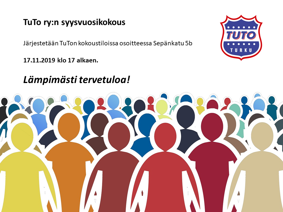 Tervetuloa vuosikokoukseen!