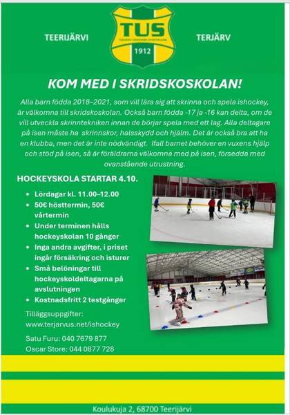 Hockeyskolan startar! 