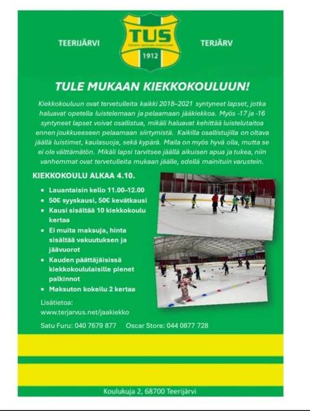 Kiekkokoulu alkaa!