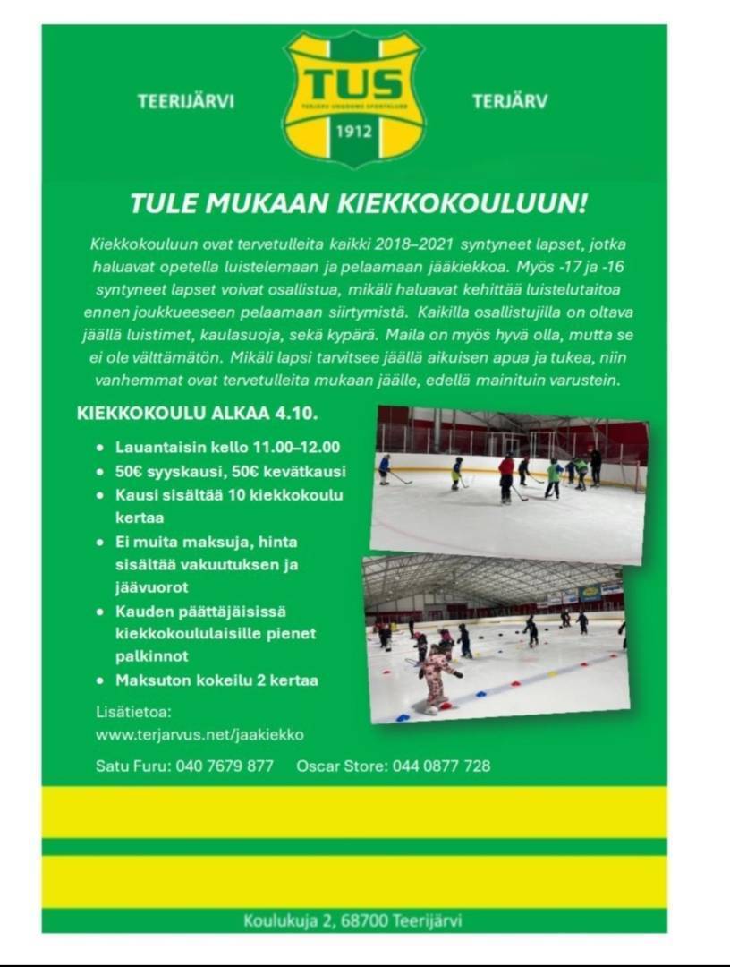 Kiekkokoulu alkaa!