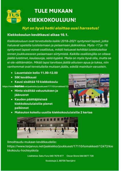 Kiekkokoulun kevätkausi alkaa!