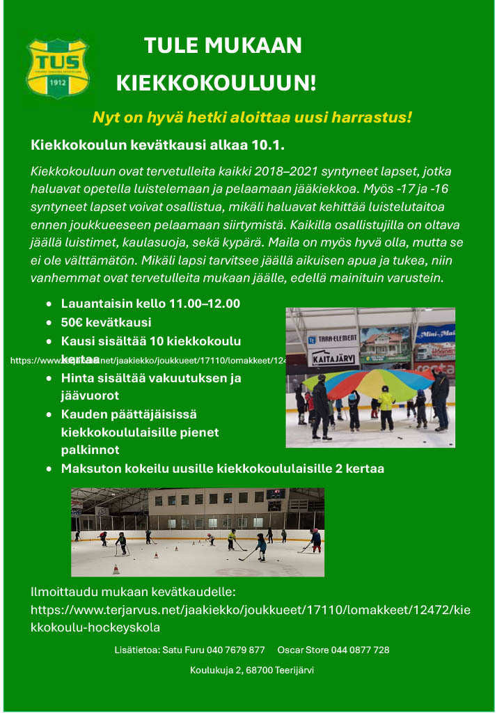 Kiekkokoulun kevätkausi alkaa!