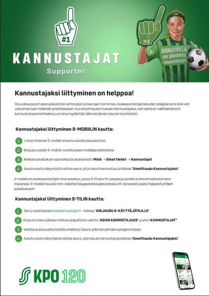 Liity kannustajaksi