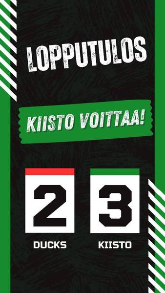 Kiisto voittaa ennakkosuosikin!