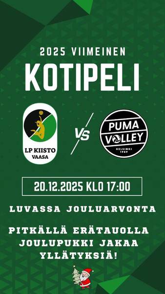 Vuoden 2025 viimeinen kotipeli!