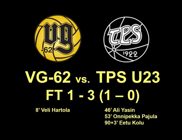 VG jäi pisteittä TPS U23:sta vastaan