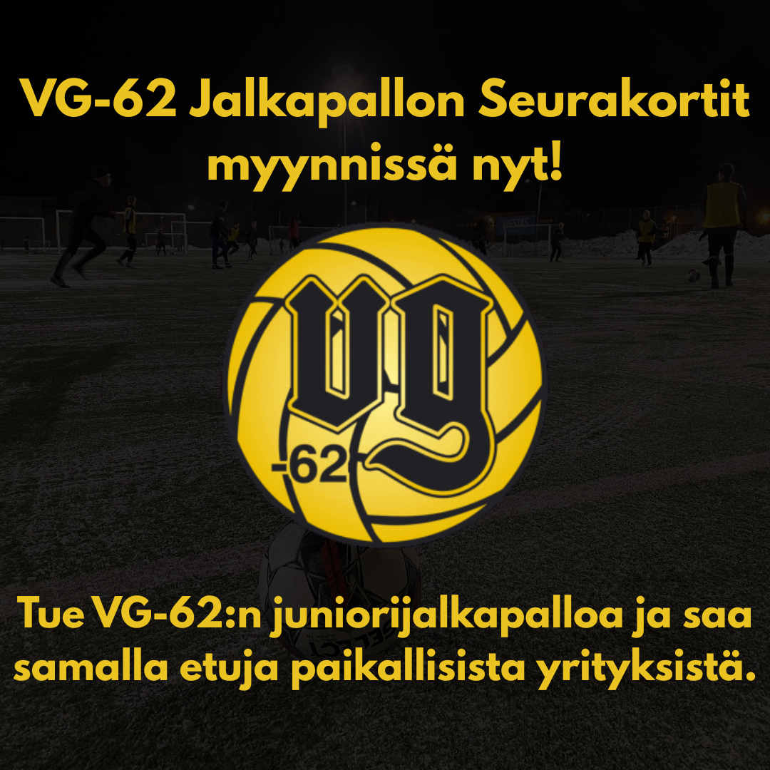 ​VG-62 Jalkapallon Seurakortit 2026 myynnissä nyt!
