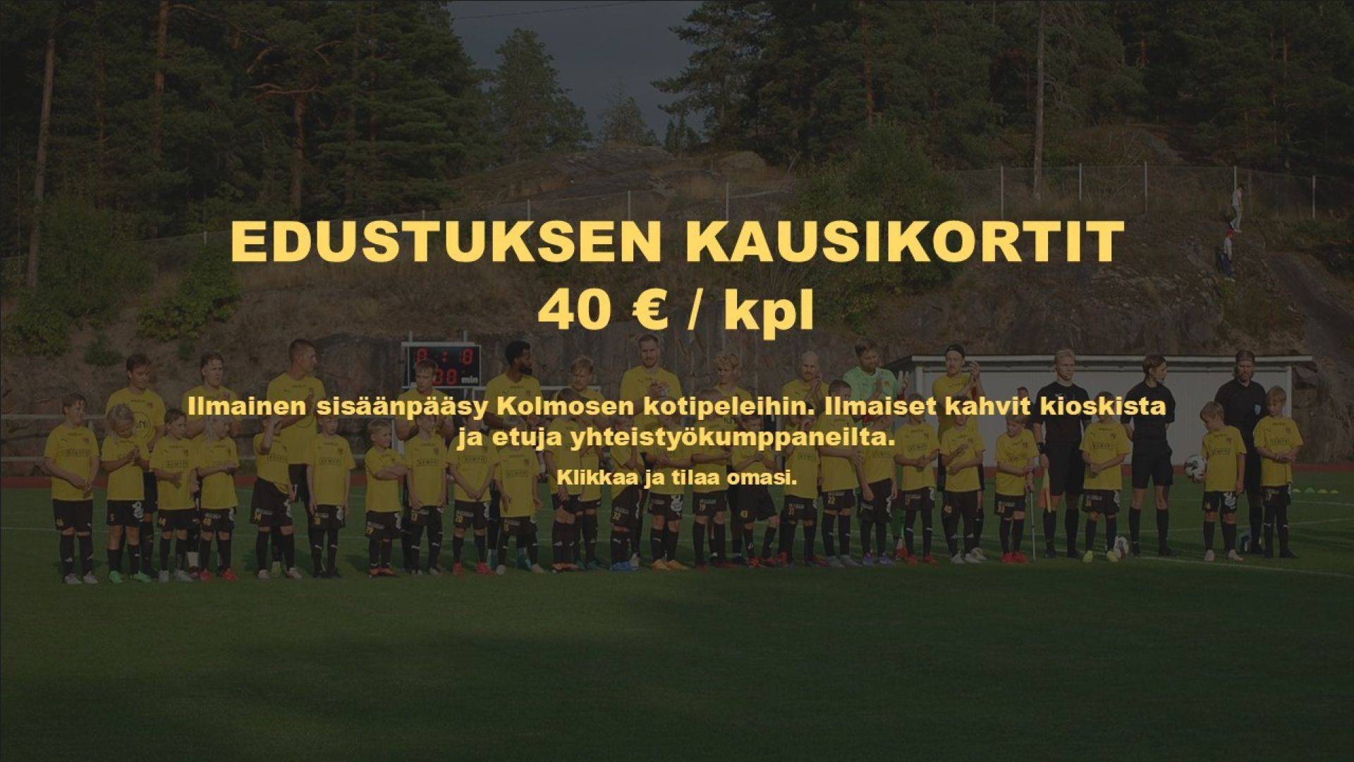 Kausikortit nyt myynnissä Edustuksen kotipeleihin