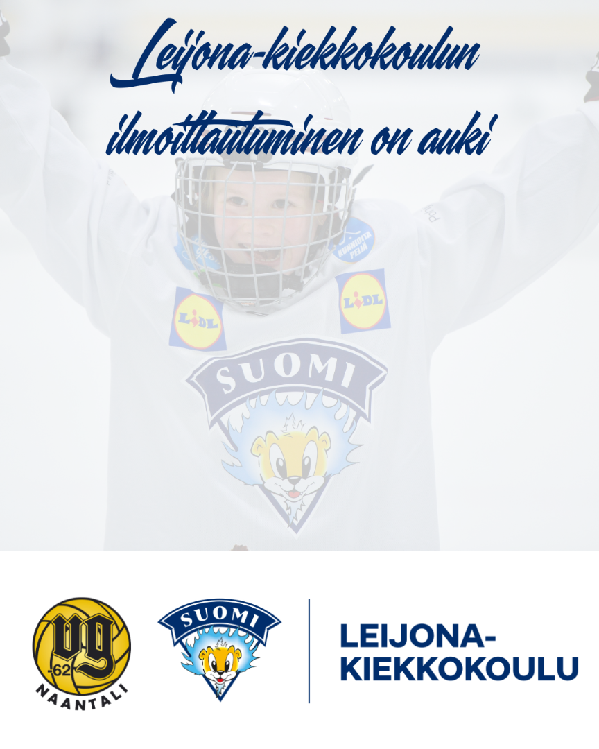 Leijona-kiekkokoulun ilmoittautuminen on auki
