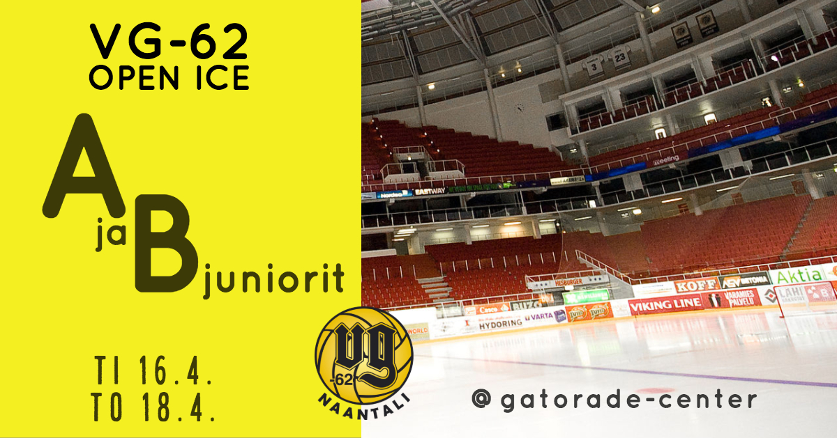 VG-62 jääkiekko hakee ensikaudeksi pelaajia  A- ja B-juniori joukkueisiin! 