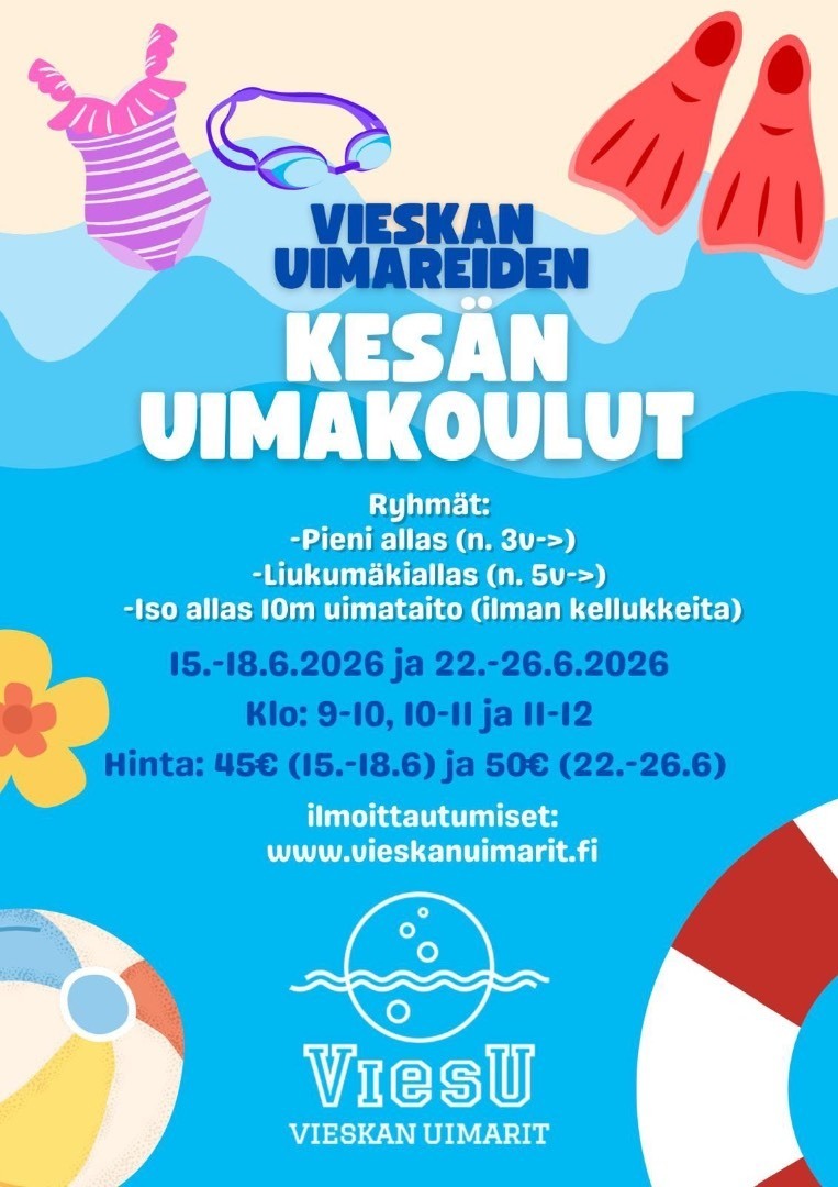 Kesän iloiset uimakouluviikot ovat taas täällä!