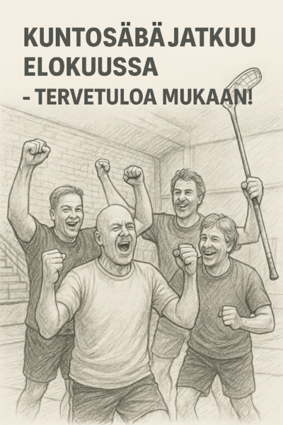 Kuntosäbä jatkuu elokuussa – tervetuloa mukaan!