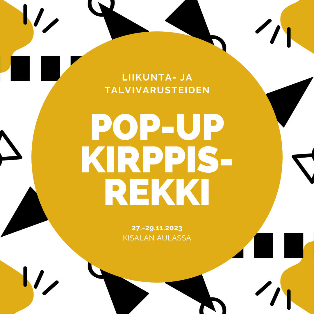 Pop up -kirppis 27.-29.11.2023