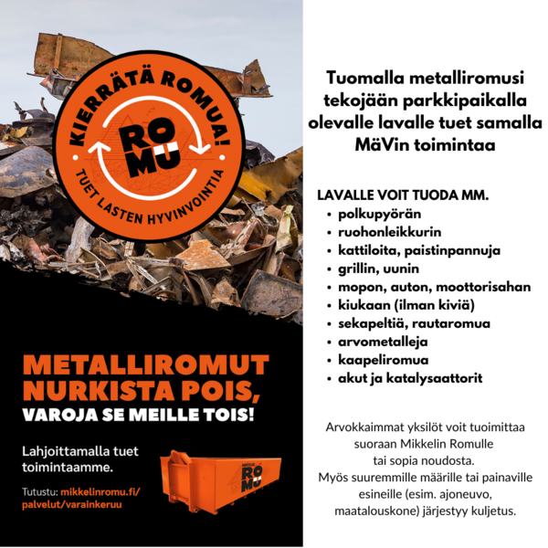 Kierrätä romua -kampanja 2025