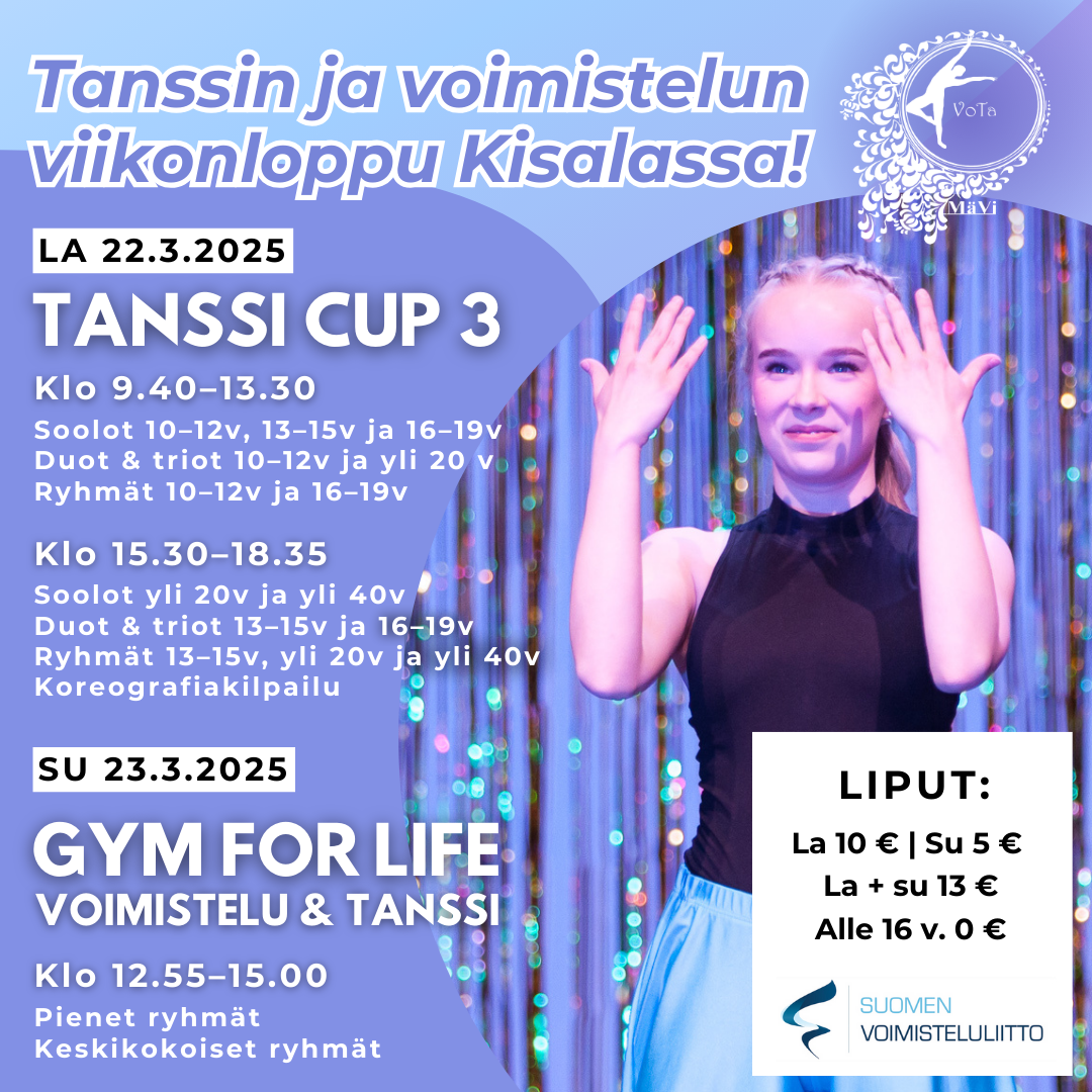 Tanssi cup 3 & Gym for life